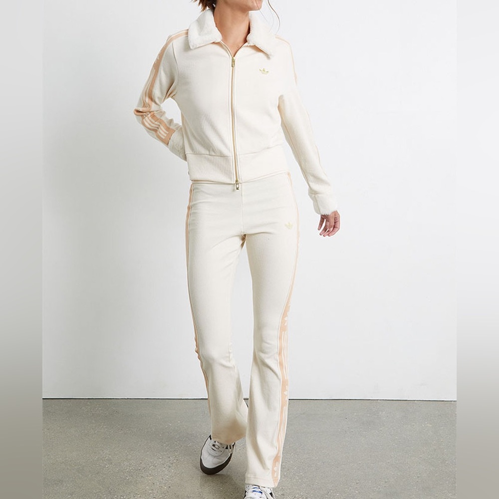 Adidas ski chic fur track jacket & pants set